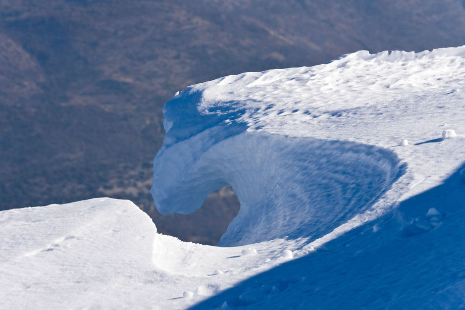 Photo de neige scultée